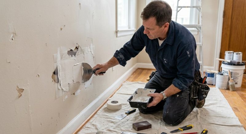 Bedroom Wall Repair in Alpharetta, GA