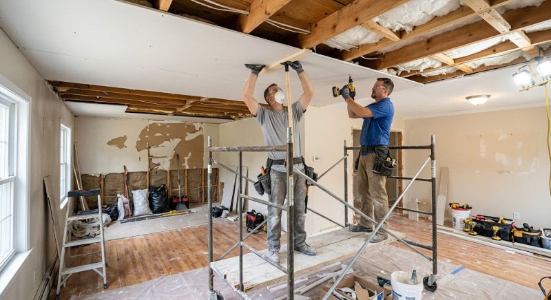 Garage Drywall Replacement in Denver County, CO