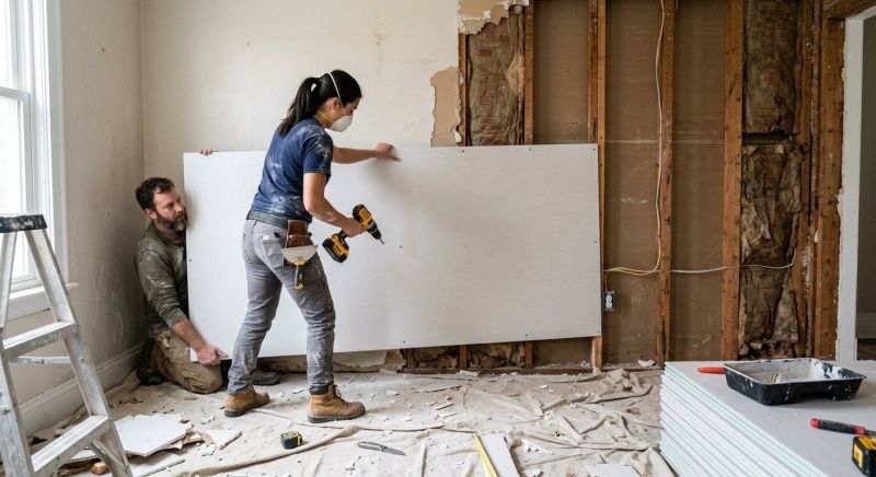 House Drywall Installation in Wilmington, NC